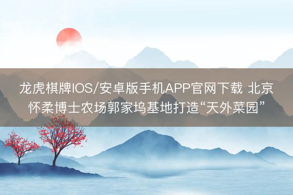 龙虎棋牌IOS/安卓版手机APP官网下载 北京怀柔博士农场郭家坞基地打造“天外菜园”